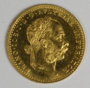 Gold Dukat Münze 1915. Anlagemünze.