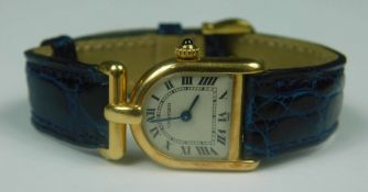 Damen Armbanduhr. Cartier. Gelbgold 750.