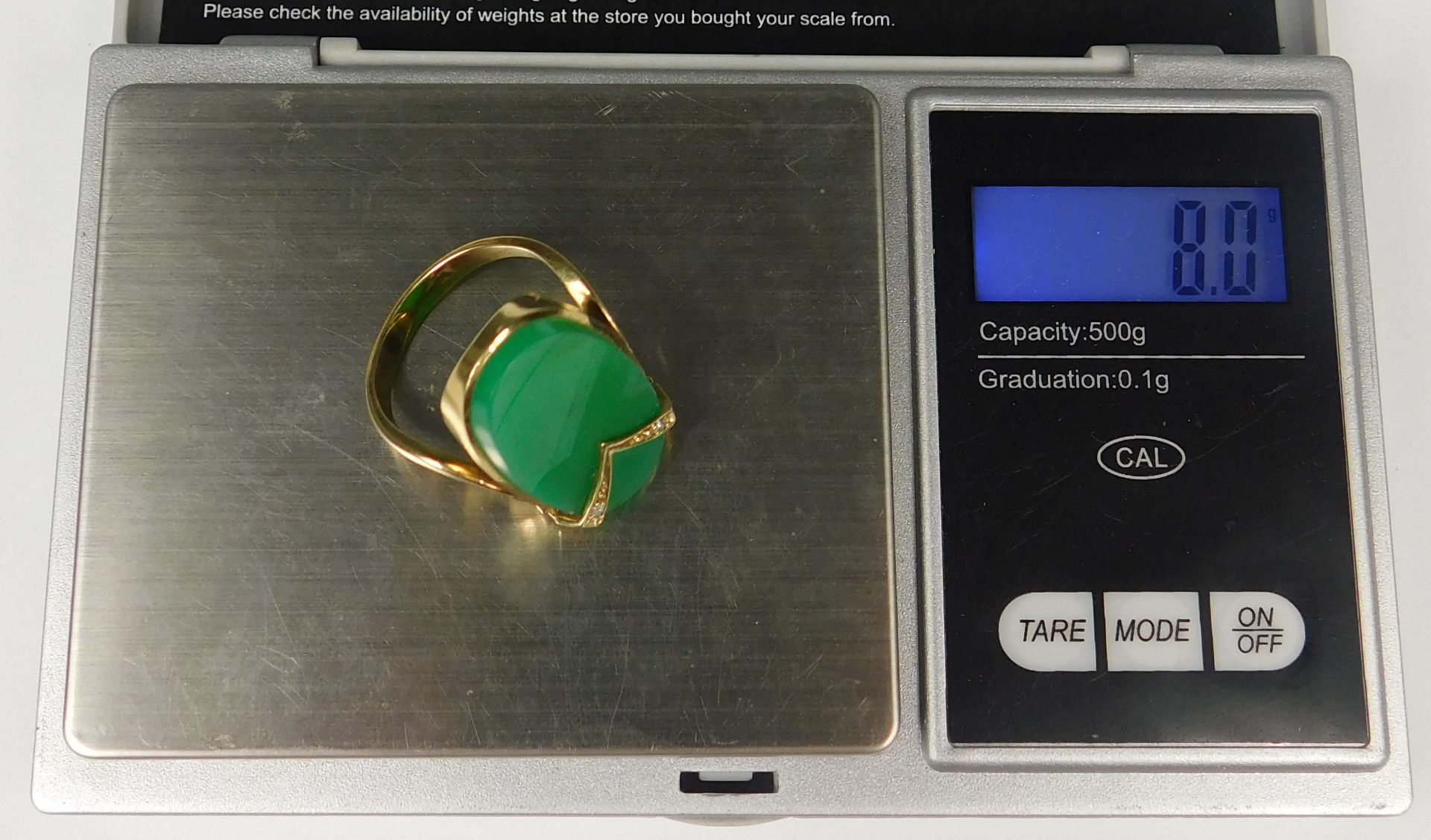 Ring. Gold 585. 2 Diamanten und Chalcedon. - Image 11 of 12