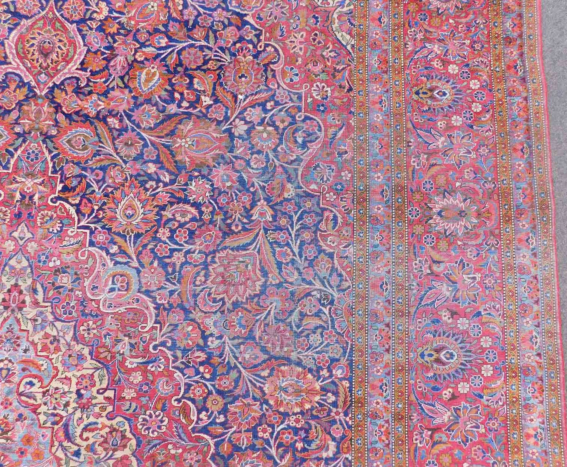 Keschan Seide Teppich. Antik. - Image 8 of 11