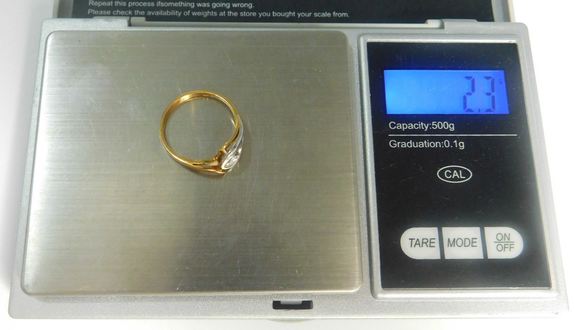 Brilliant Solitär Ring. Rotgold 585. - Image 12 of 13