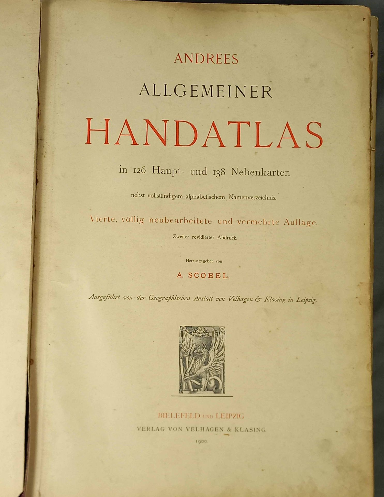 Andrees Allgemeiner "Handatlas". Bielefeld / Leipzig 1900. - Bild 9 aus 14