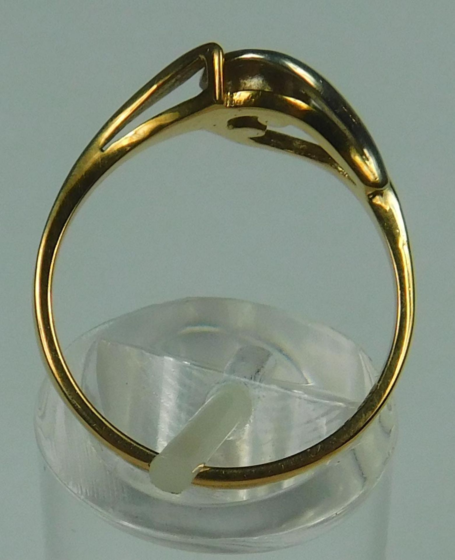 Brilliant Solitär Ring. Rotgold 585. - Image 6 of 13