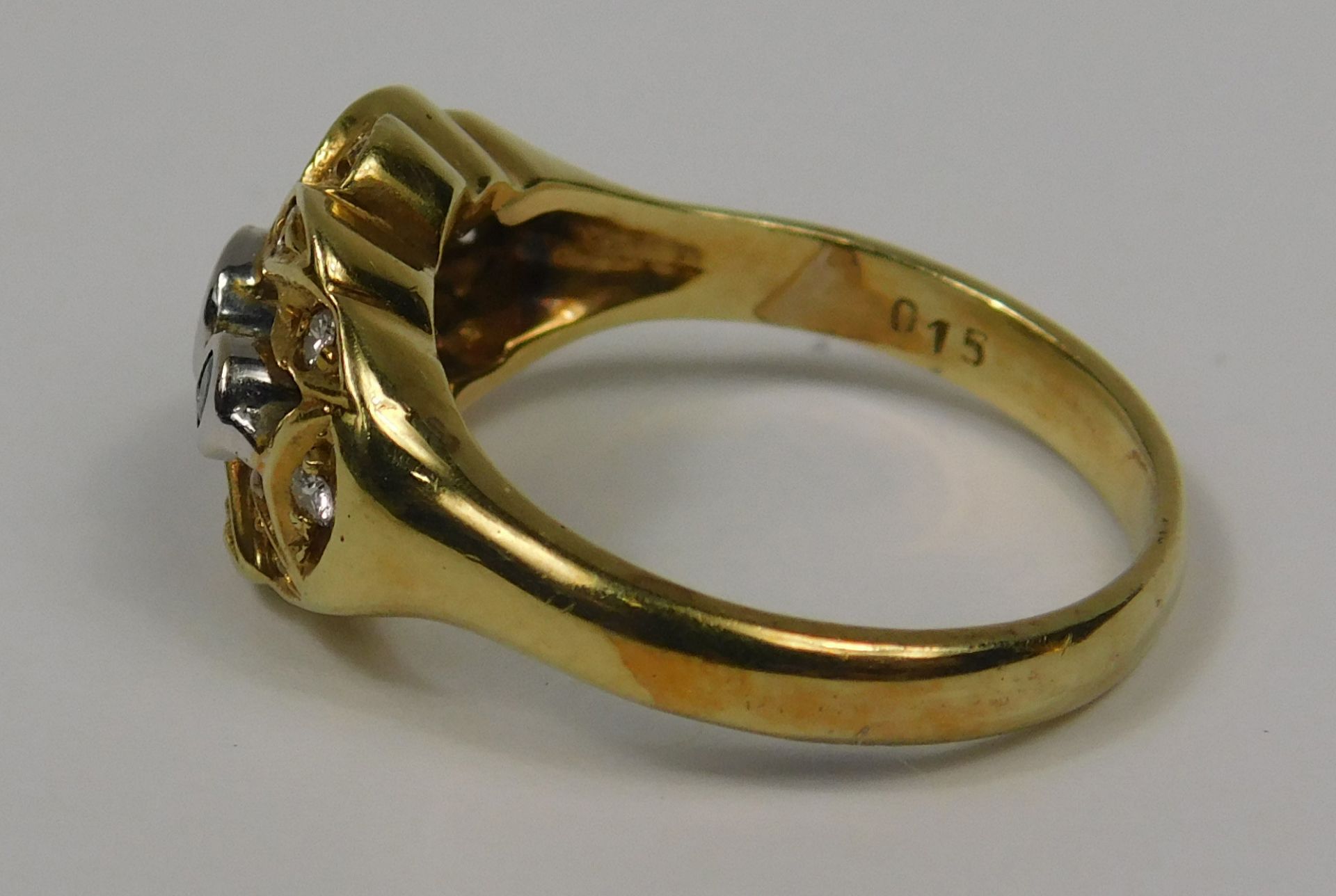 Smaragd-Diamant-Ring. Gold 585. - Image 3 of 11