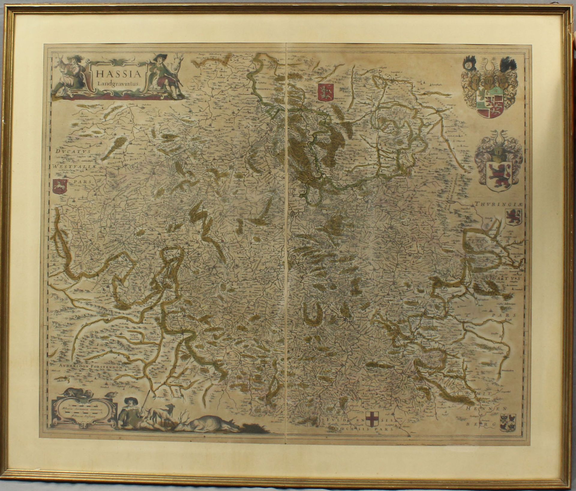 Willem Janszoon BLAEU (1571 - 1638). "Hassia Landgraviatus". - Bild 2 aus 4