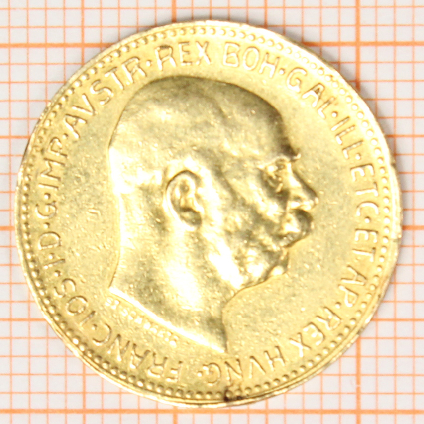 Goldmünze. 20 Kronen. Österreich. Kaiser Franz Joseph. 1915. - Image 3 of 4