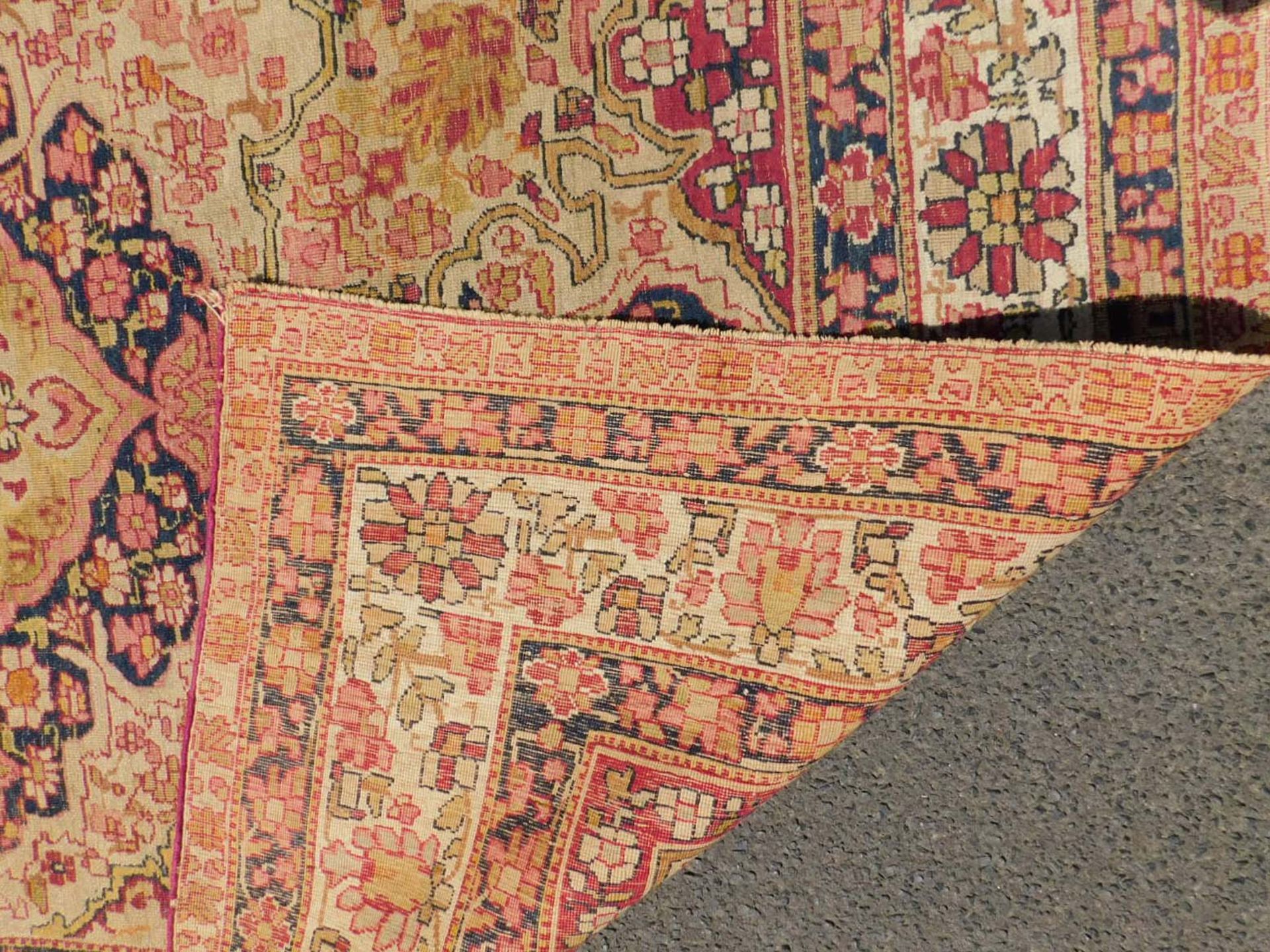 Kirman Laver Teppich. Antik. - Bild 7 aus 8