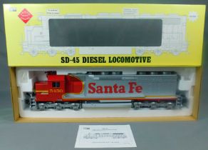 Lok SD- 45 Diesel Locomotive. Santa Fe. "Aristo Craft Trains".