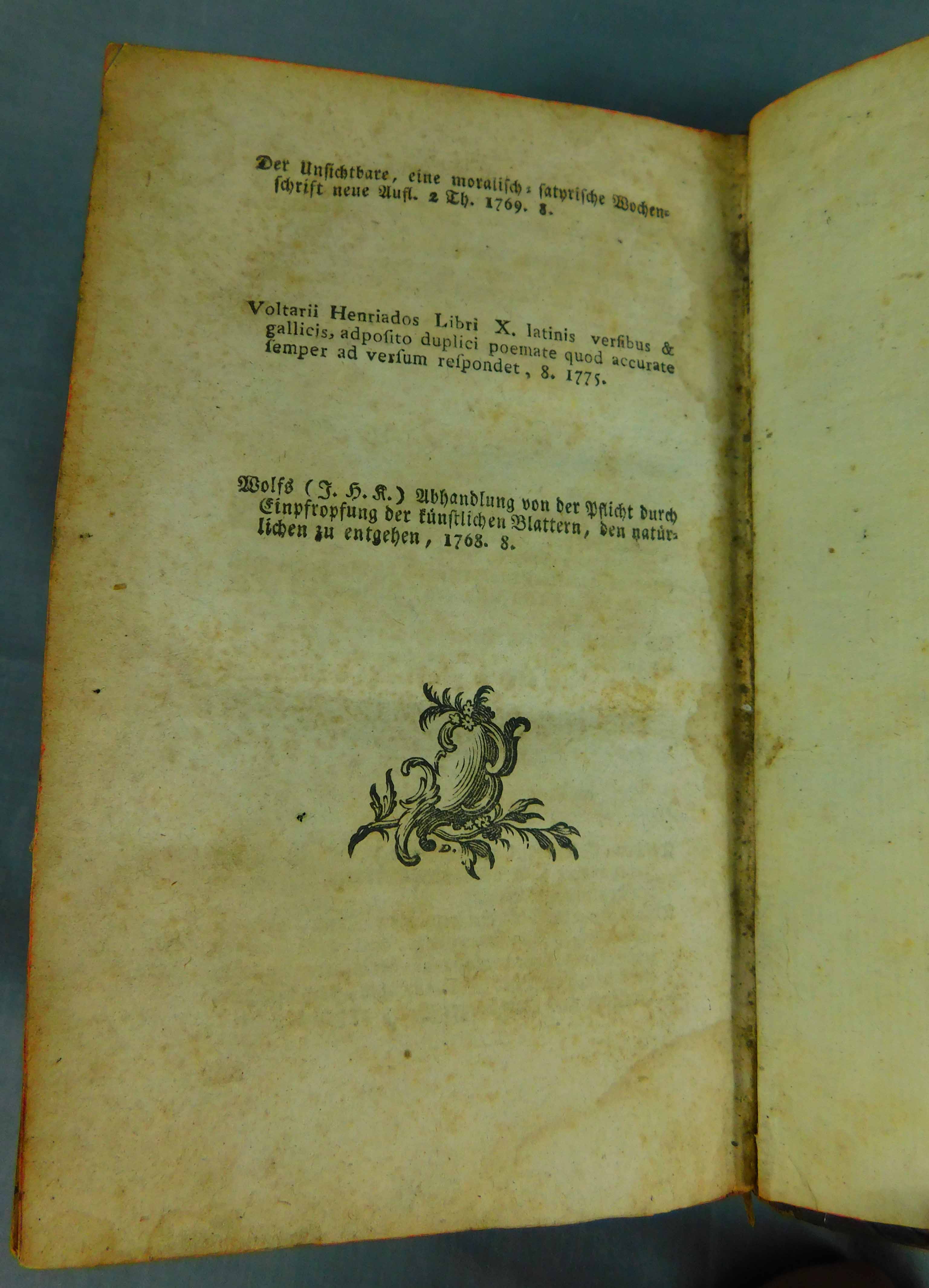 C. Collini. Tagebuch einer Reise. 1777. - Image 4 of 16