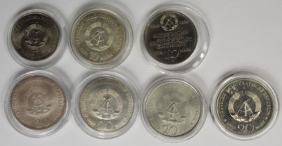 7 Münzen. DDR.