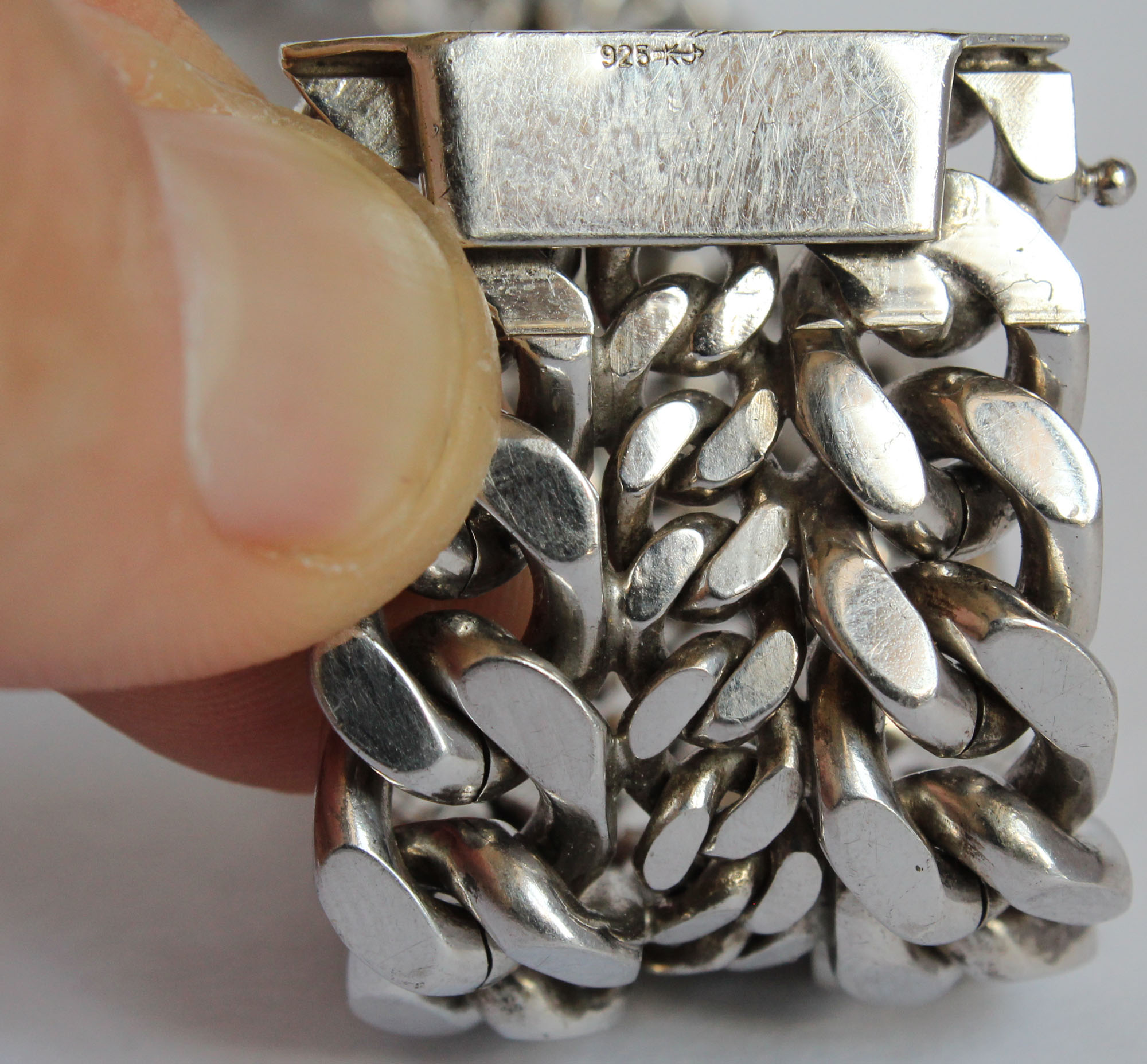 Schweres Armband Silber. - Image 5 of 8