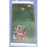 Tibet / Nepal Drachenteppich. Antik.