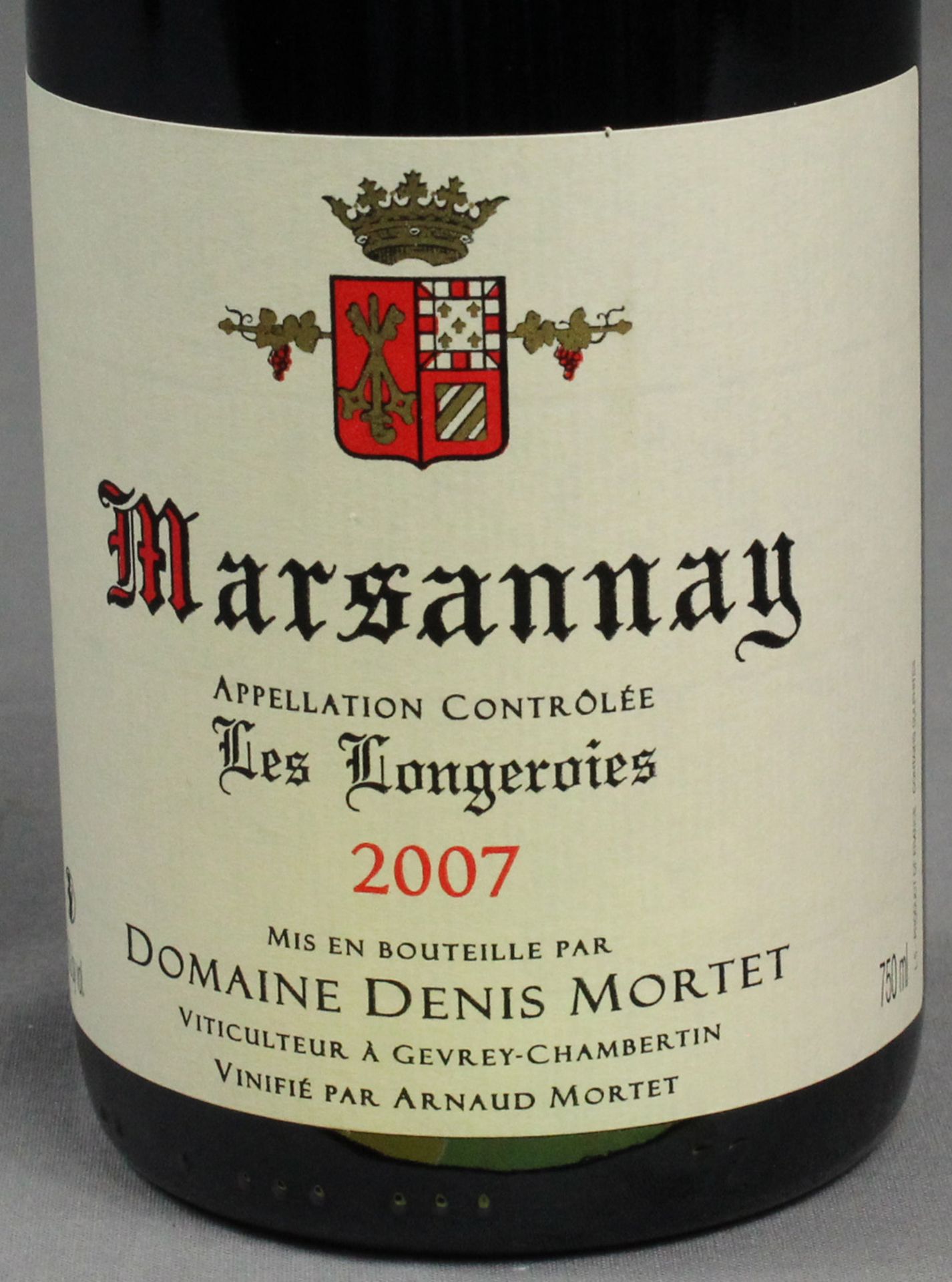 2007 Marsannay Les Longeroies. Domaine Denis Mortet. Pinot noir. - Bild 2 aus 5