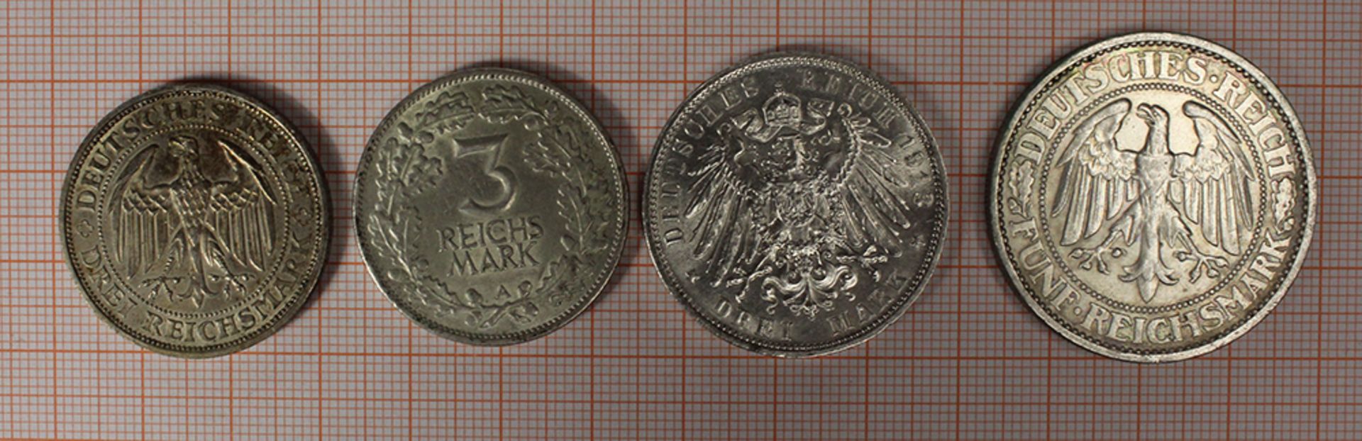 7 Silbermünzen. Deutsches Reich. Weimarer Republik. - Bild 18 aus 19