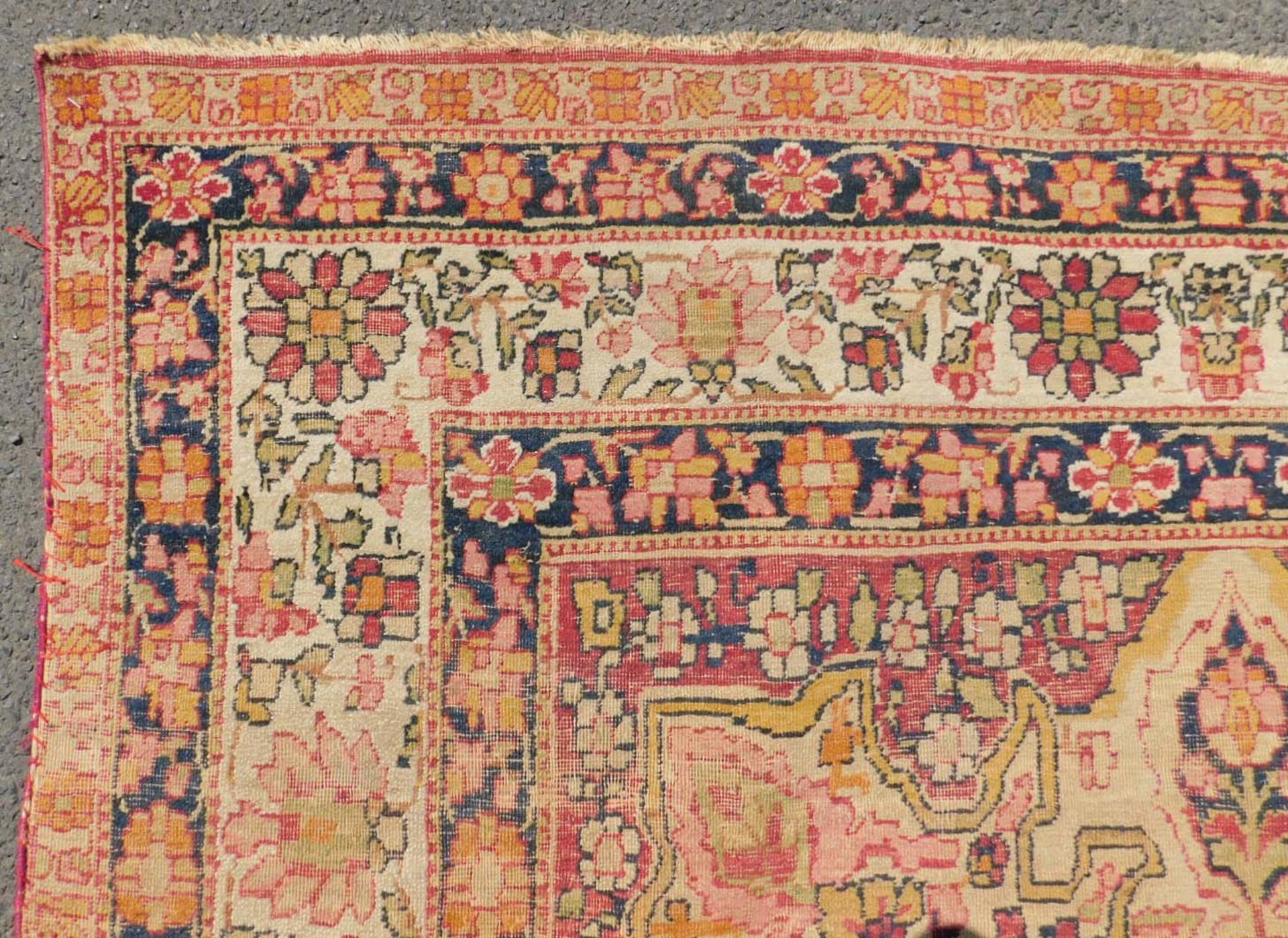 Kirman Laver Teppich. Antik. - Bild 5 aus 8