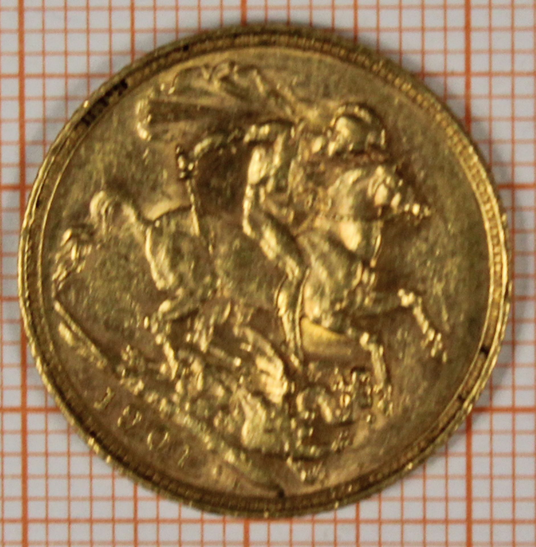 Goldmünze. 1 Sovereign. Großbritannien. Victoria. 1901. - Bild 3 aus 4