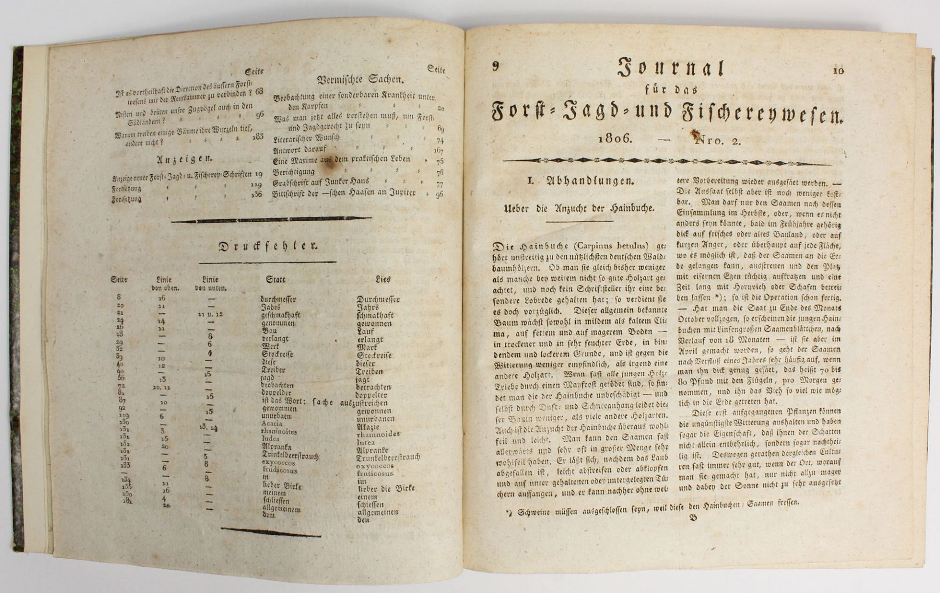 Journal. 4 Bände (Hefte). 1806. - Image 4 of 11