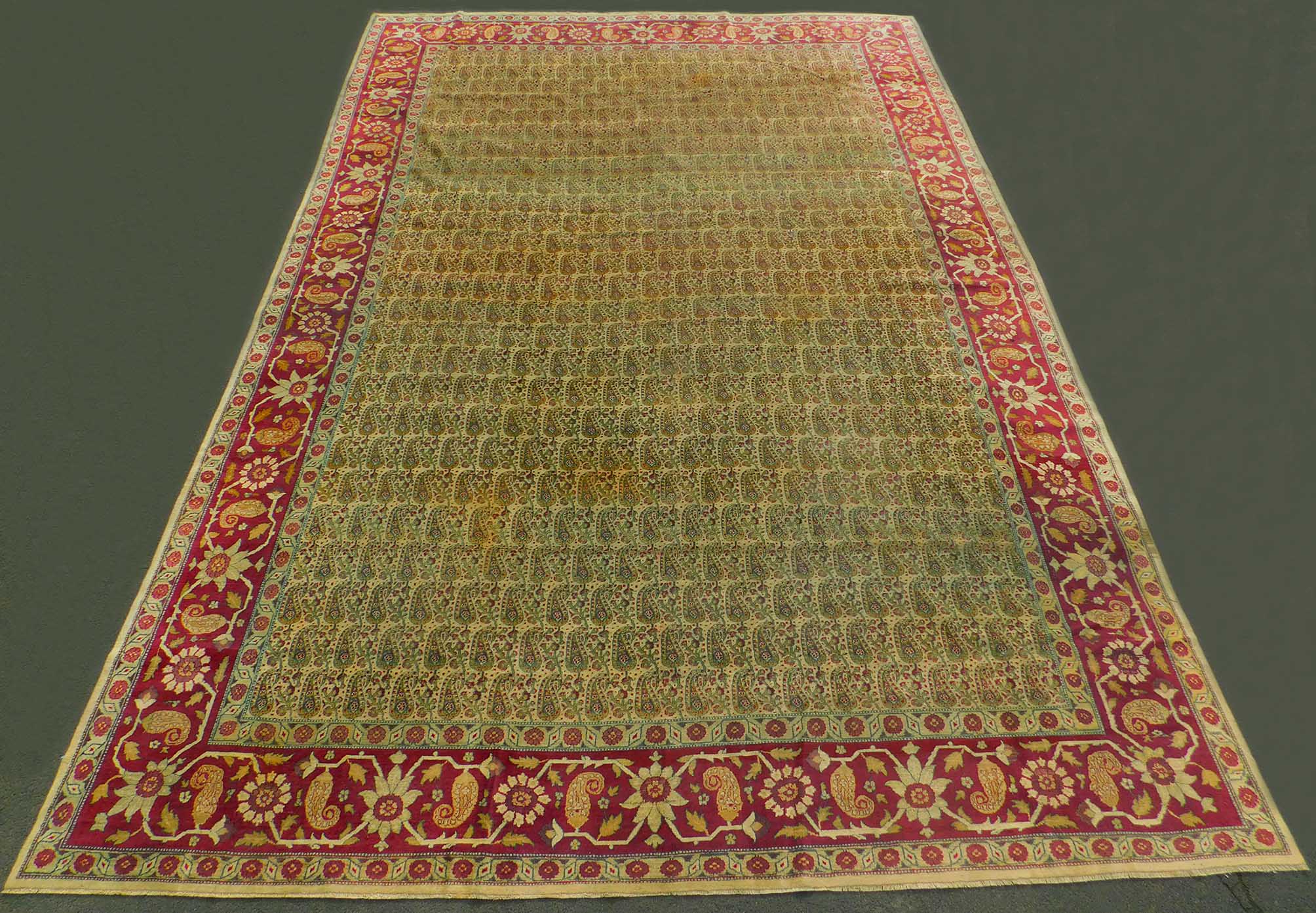 Amritsar Teppich. Indien. Antik.