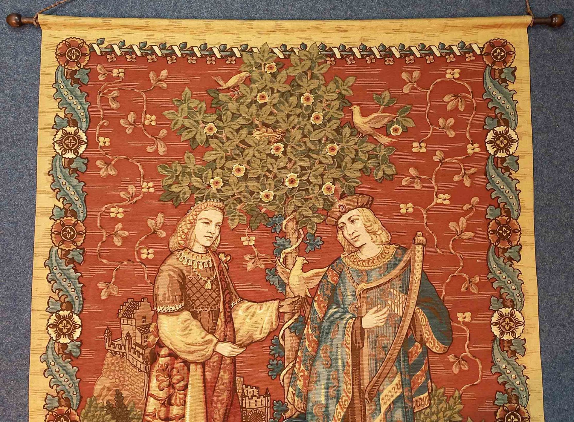 Textiler Wandbehang nach französischem Vorbild. - Bild 4 aus 6