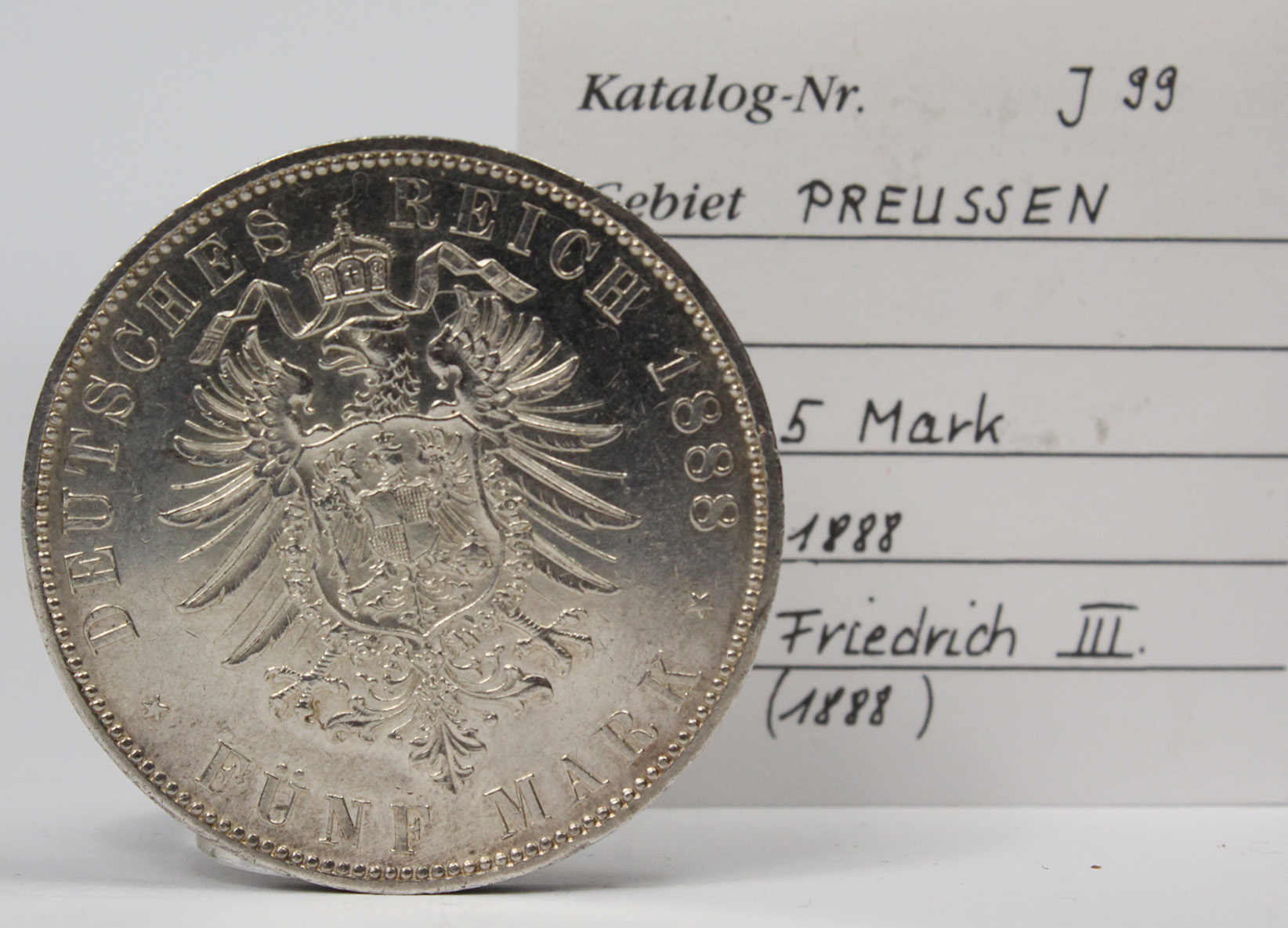 1 Silbermünze. 1888.