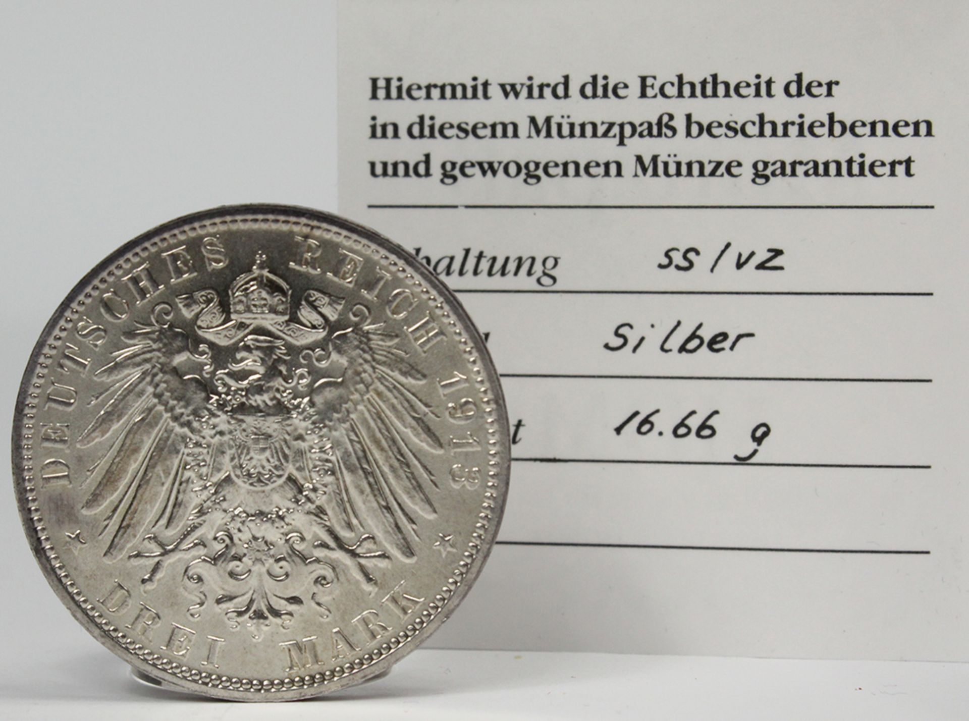 7 Silbermünzen. Deutsches Reich. Weimarer Republik. - Bild 4 aus 19