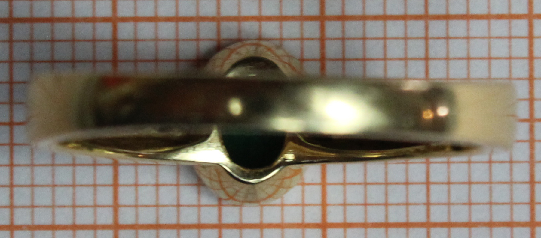 Ring mit Smaragd; Gold gestempelt "750"; und 10 Diamanten. - Image 9 of 11