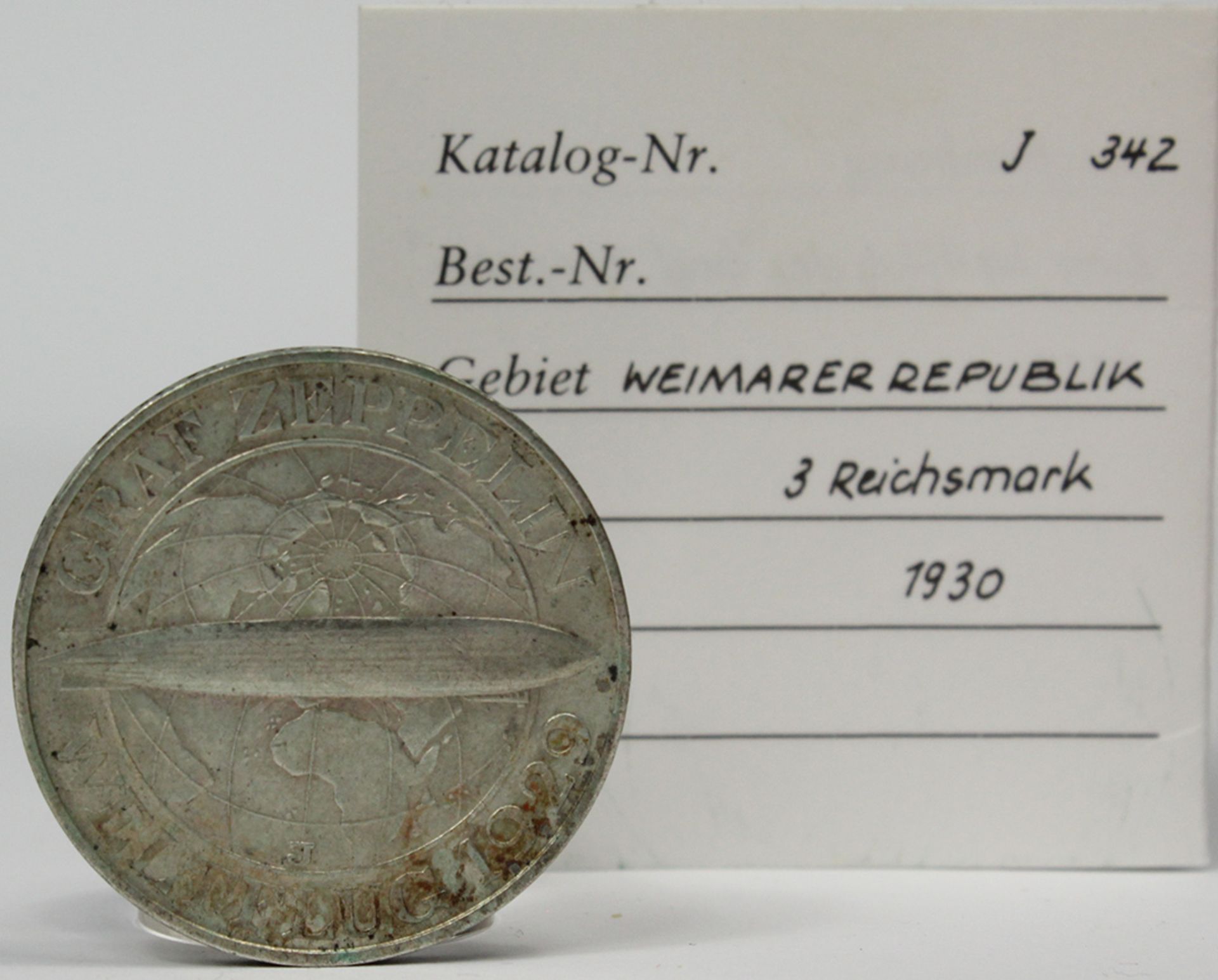 7 Silbermünzen. Deutsches Reich. Weimarer Republik. - Bild 3 aus 19