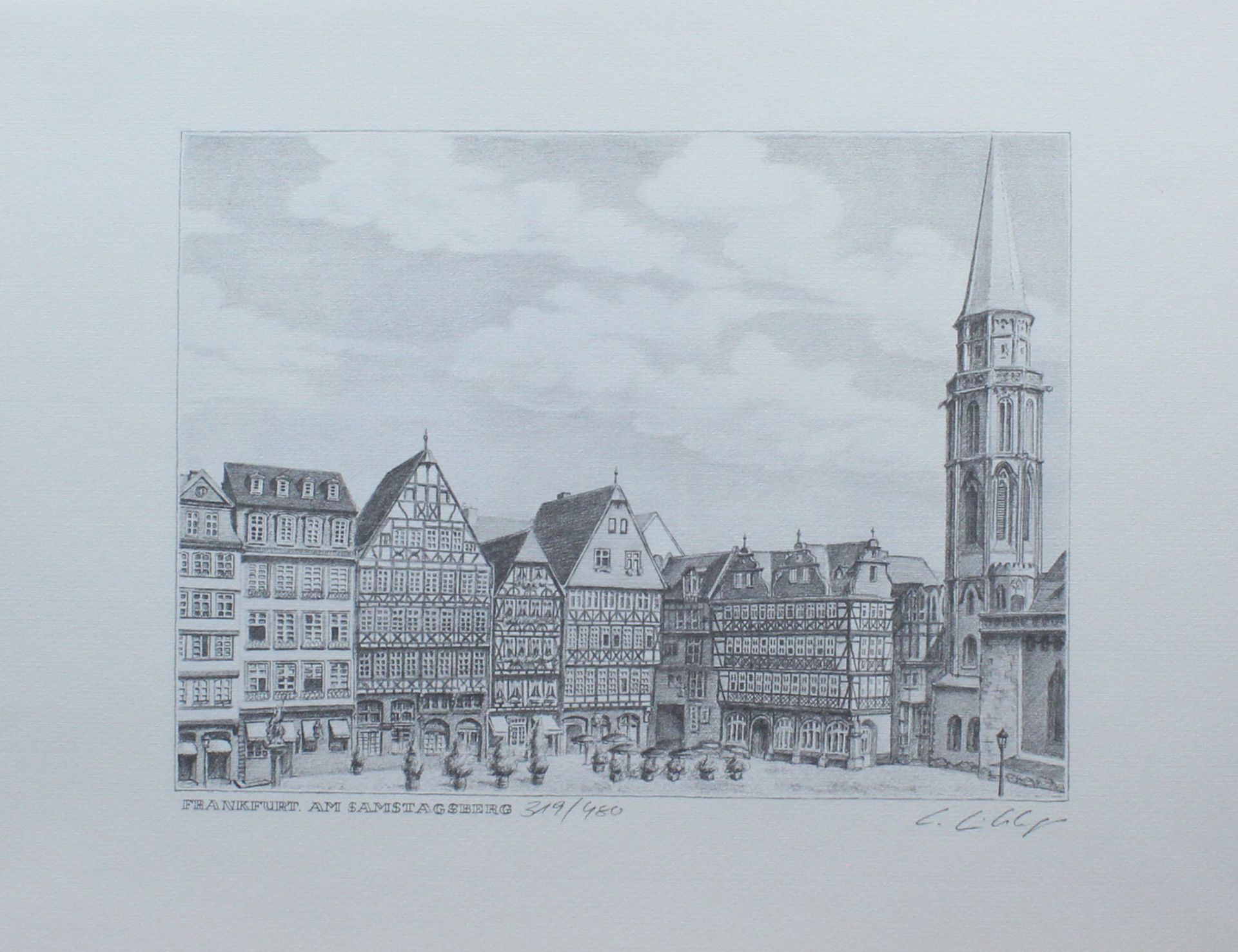 Christel LINKERHÄGNER (1954 -). Grafiken Frankfurt 319/480. - Image 5 of 10