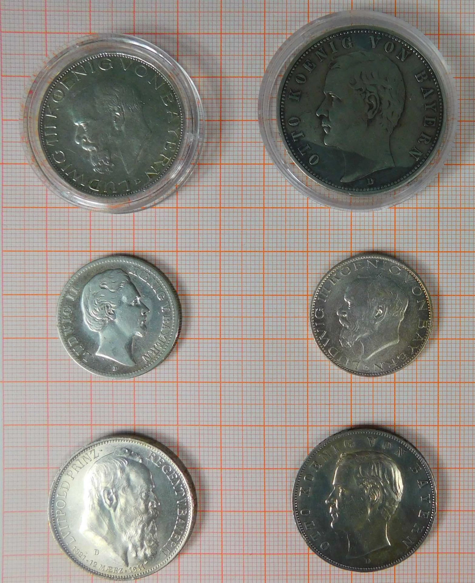 10 Münzen Bayern. 19./20. Jahrhundert. - Bild 8 aus 8