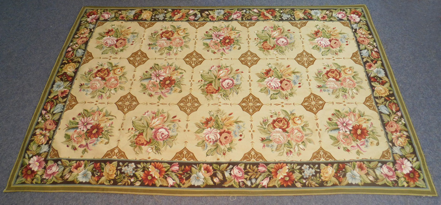 Teppich in Aubusson Technik und Louis XVI Stil. - Image 5 of 6