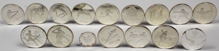 16 Silbermünzen 925.