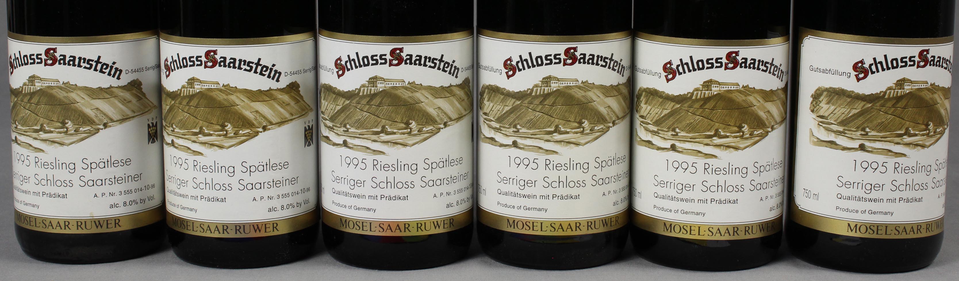 1995 Riesling Spätlese Serringer Schloss Saarsteiner. - Image 2 of 7