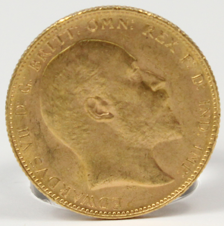 Sovereign Goldmünze. 1904.