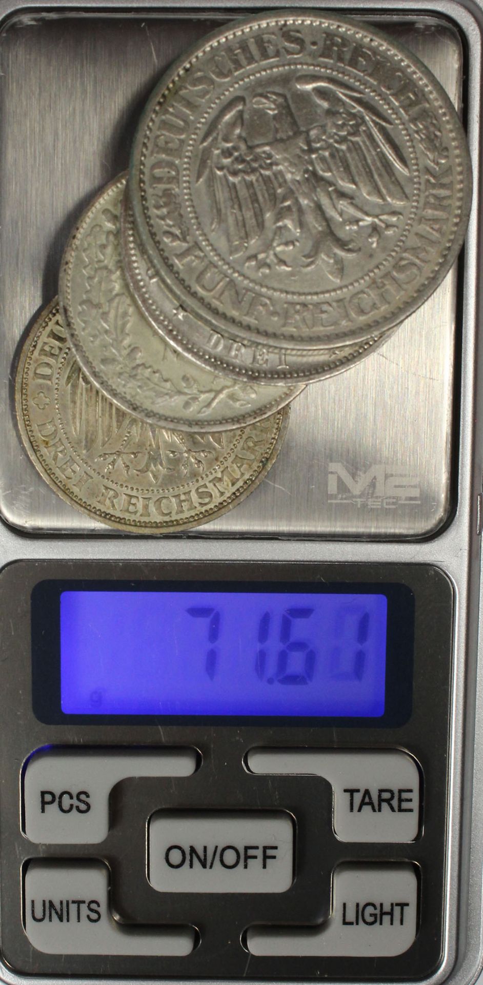 7 Silbermünzen. Deutsches Reich. Weimarer Republik. - Bild 19 aus 19