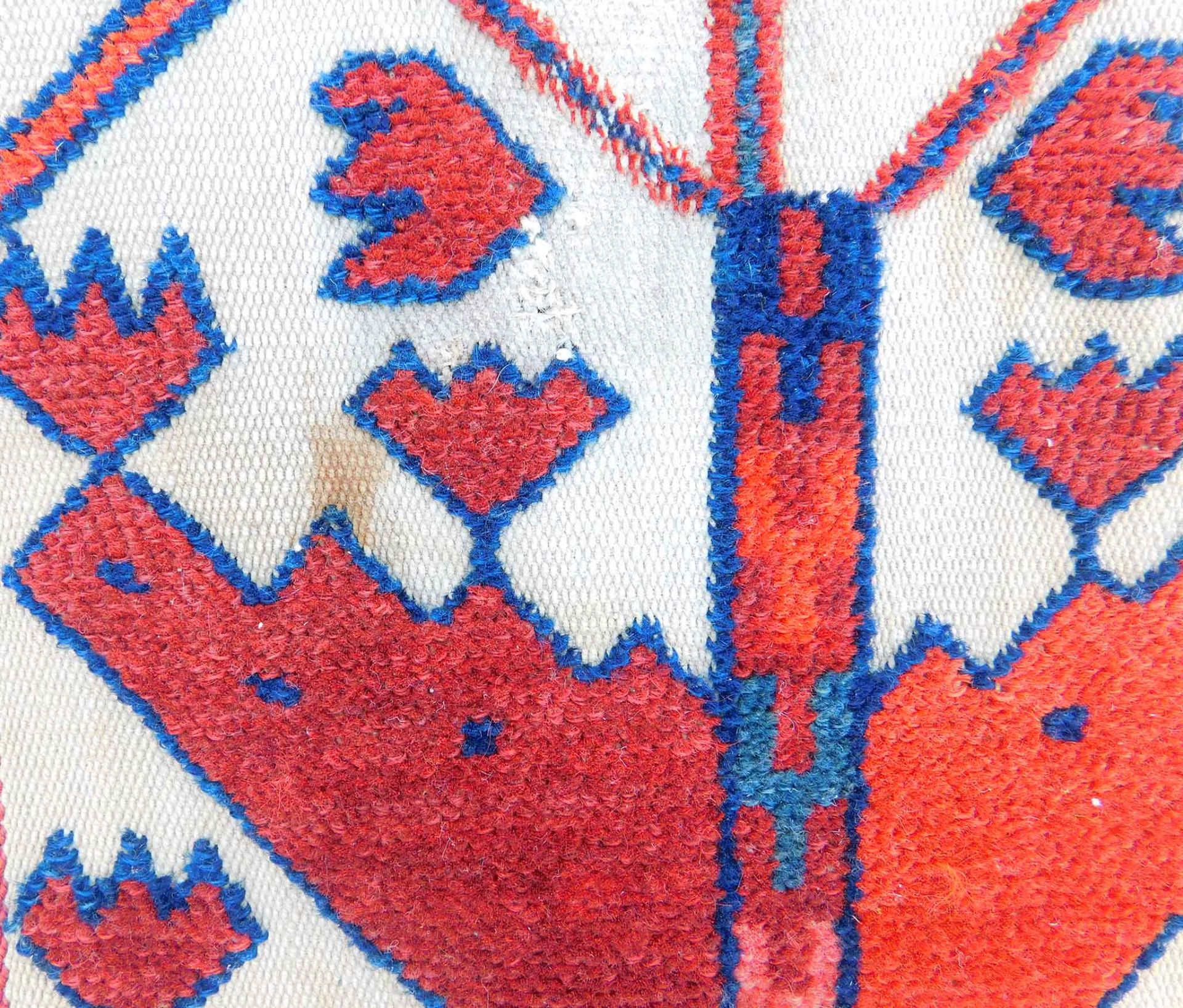 Turkoman Zeltbandfragment. Stammesteppich. Antik. - Bild 12 aus 13