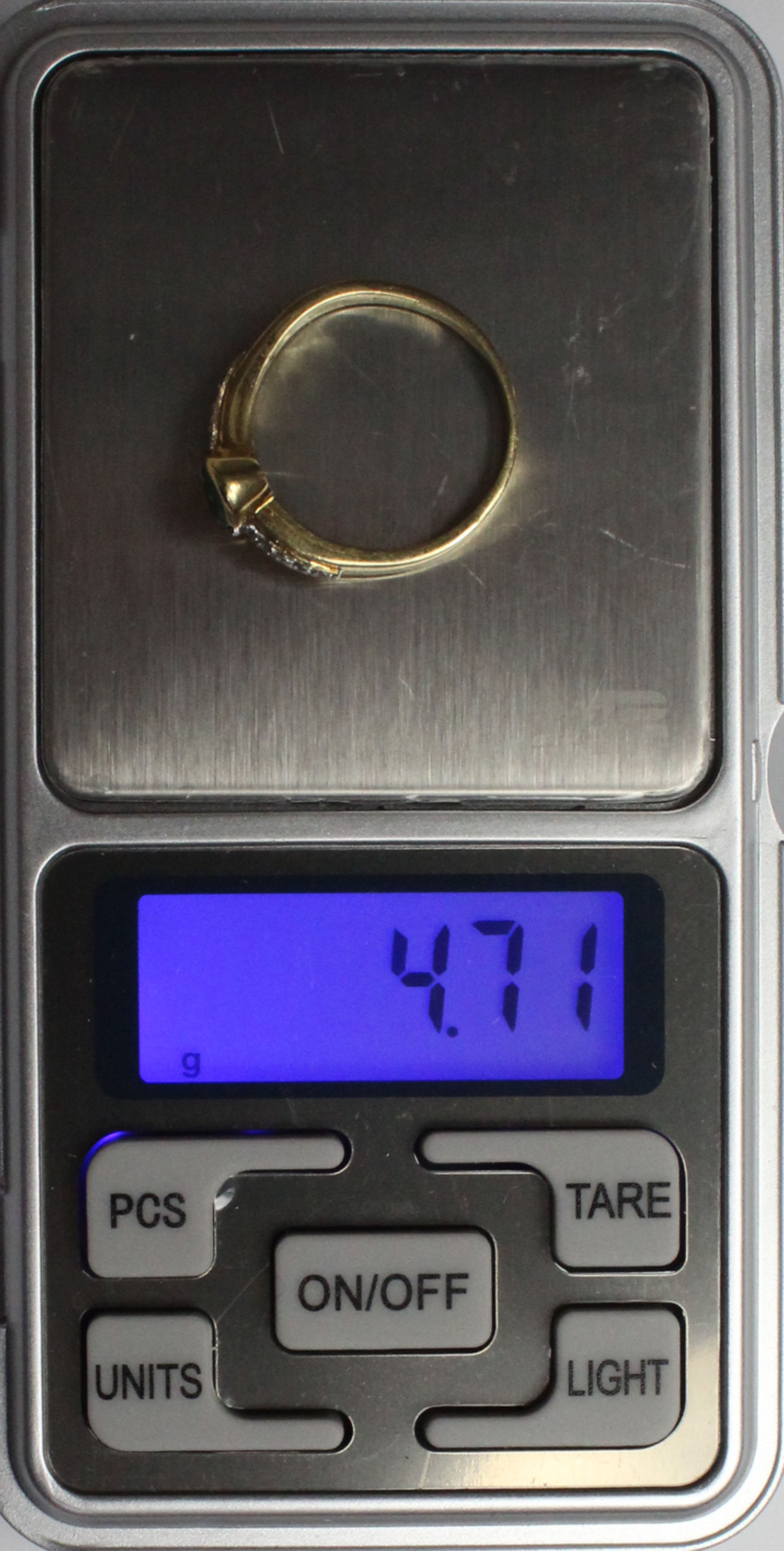 Ring mit Smaragd; Gold gestempelt "750"; und 10 Diamanten. - Image 11 of 11