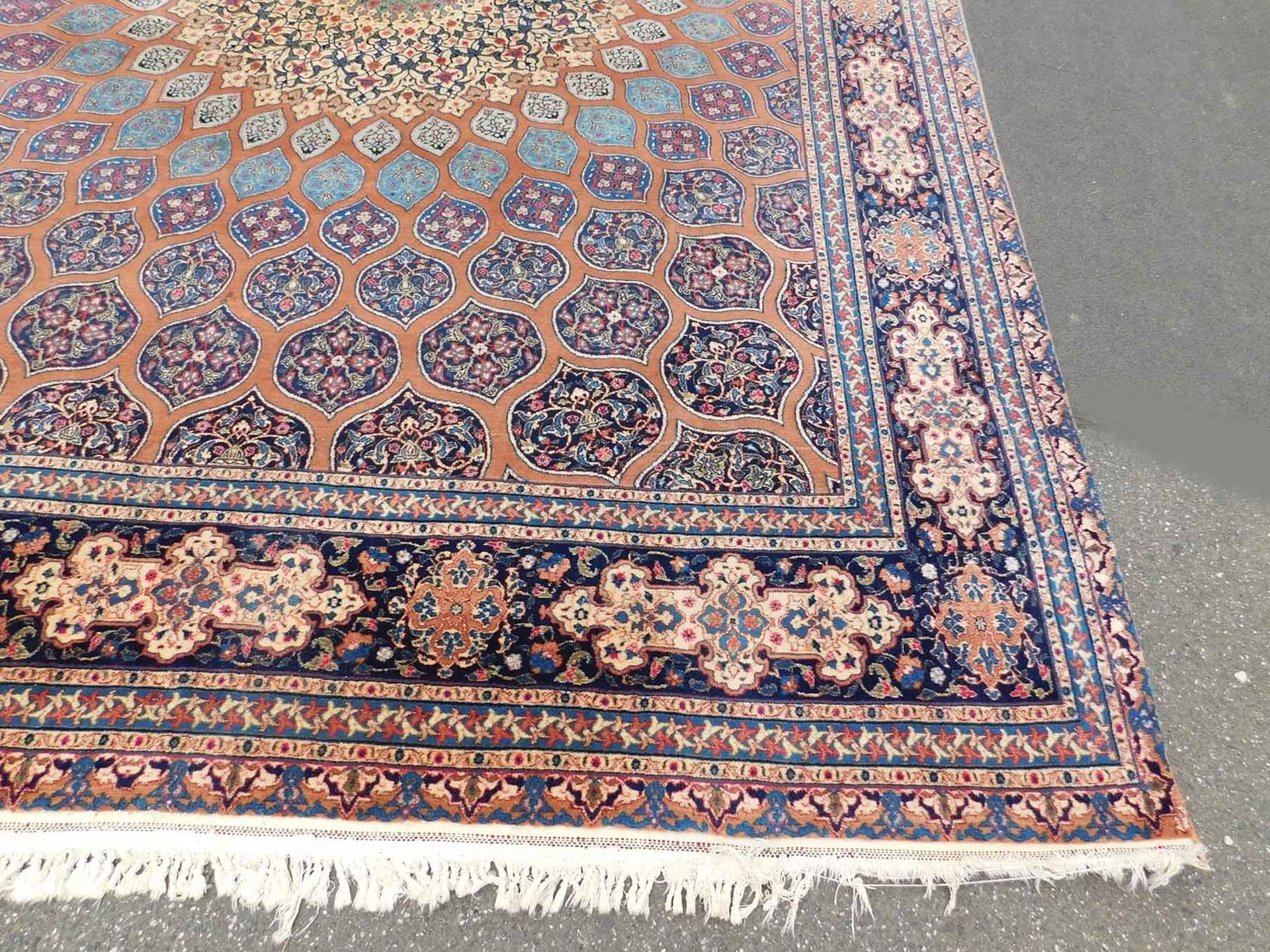 Kirman Laver Teppich. Antik. - Bild 3 aus 10