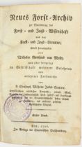 Neues Forstarchiv. 10 Bände von 12. 1796-1805.
