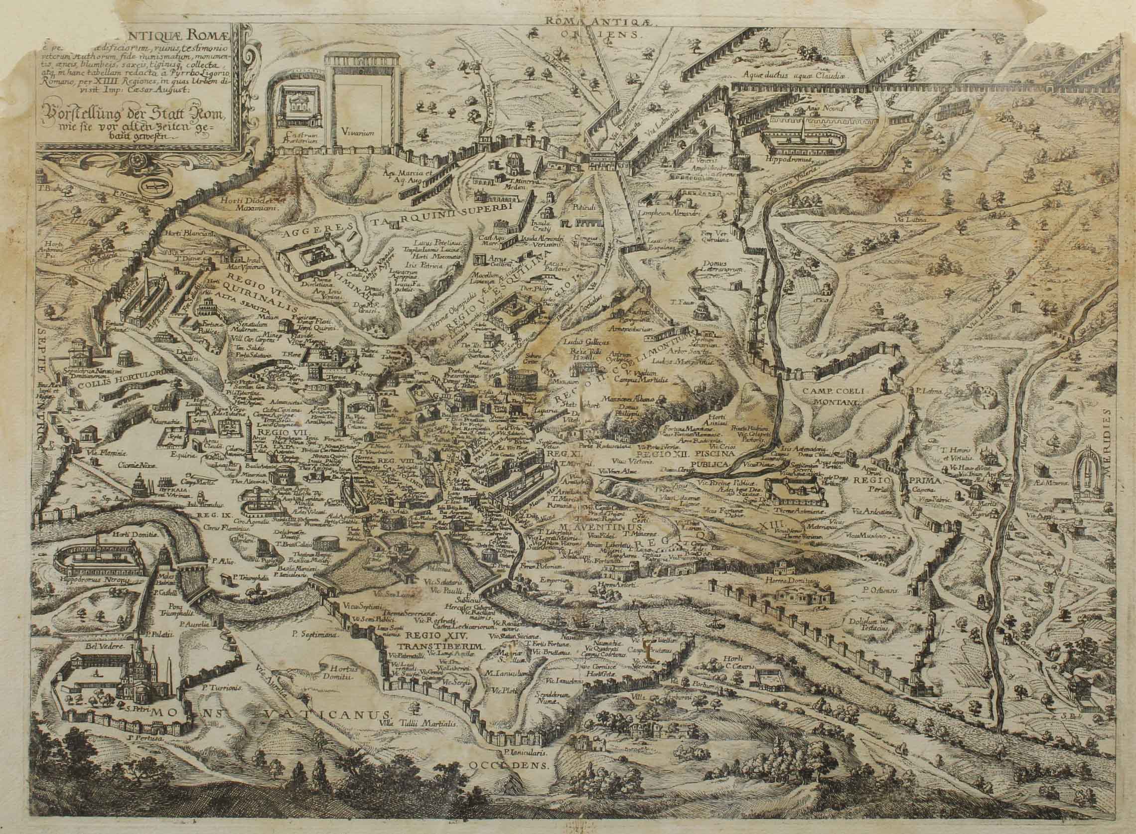 Joachim I VON SANDRART (1606 - 1688). 2 Blatt Rom. - Image 3 of 7