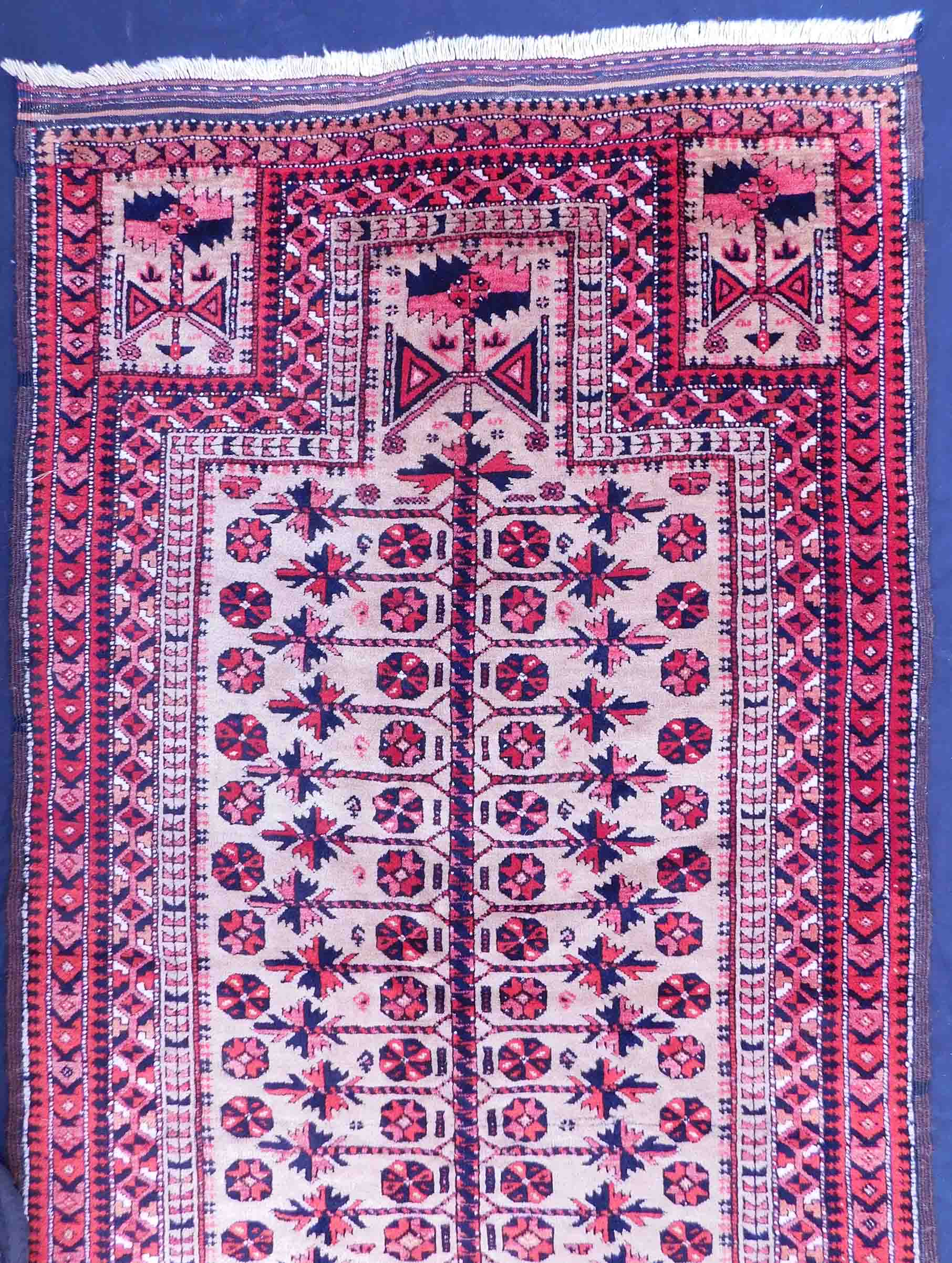 Belutsch Gebetsteppich. Stammesteppich. Antik. - Bild 3 aus 5