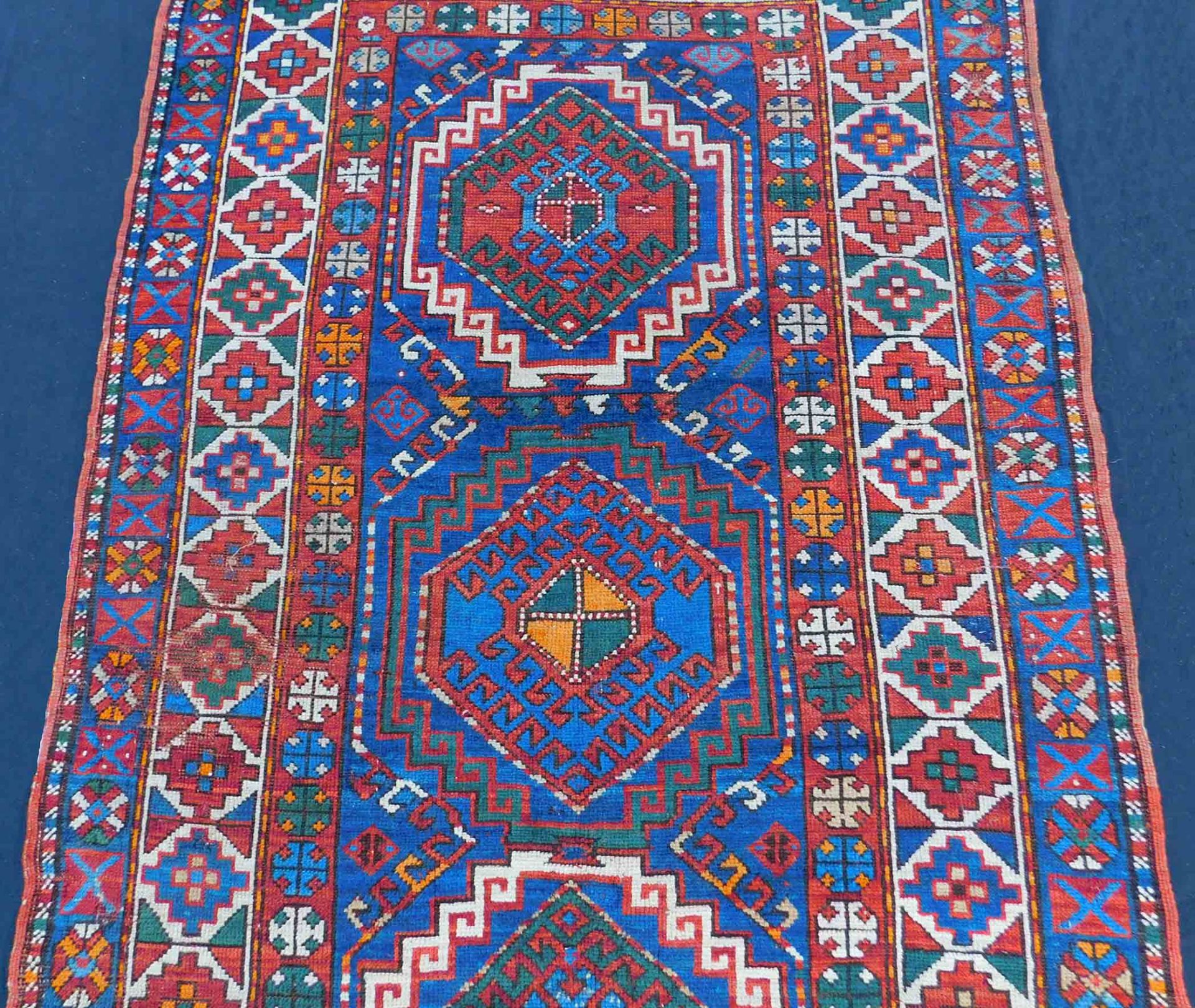 Kasak. Teppich. Kaukasus. Antik. - Bild 3 aus 13