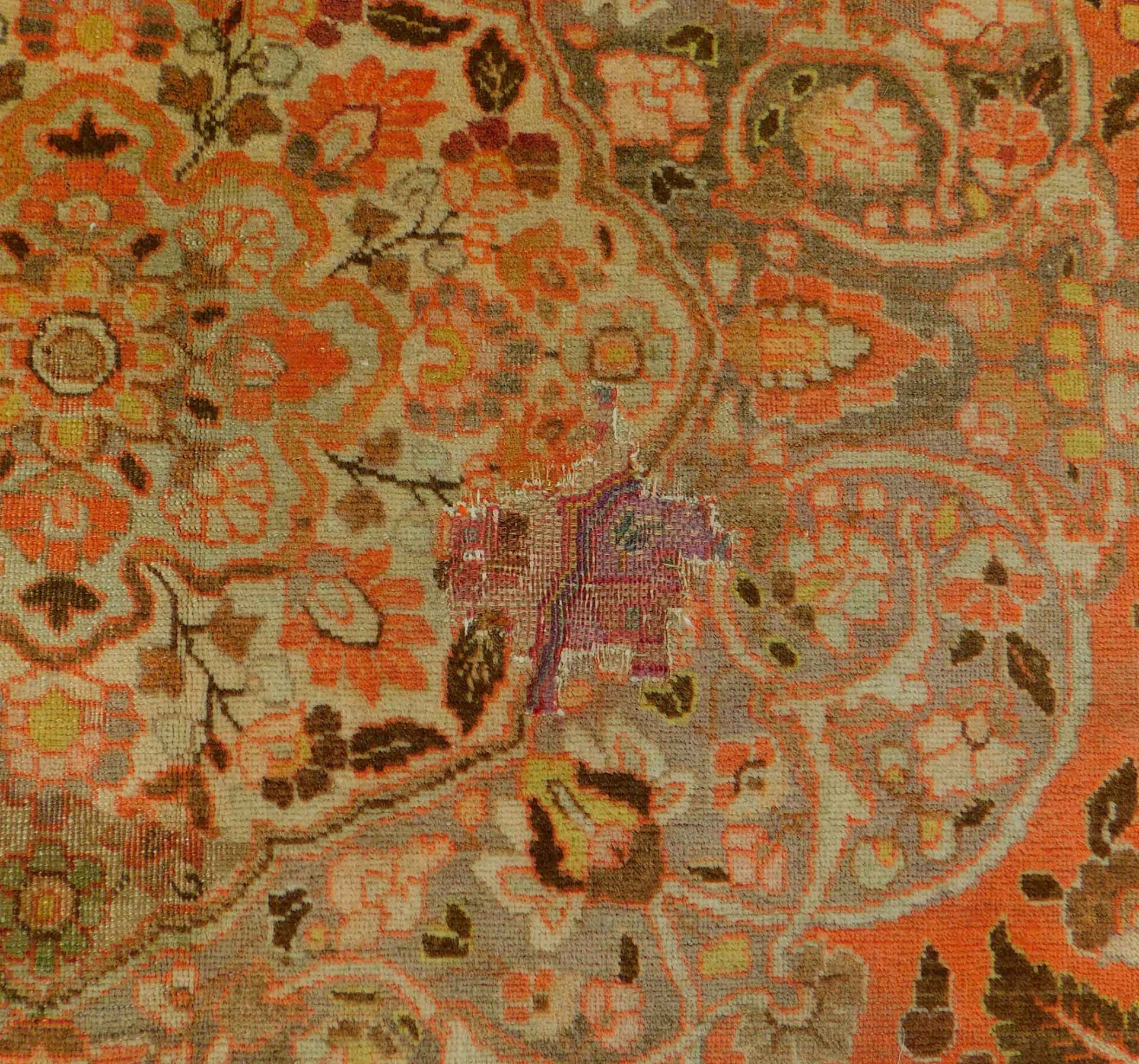 Täbris "Hadj Jalili" Teppich. Antik. - Bild 8 aus 14