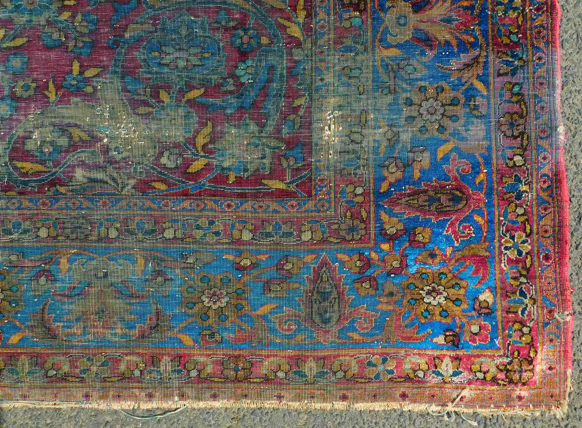 Kaschan Teppich. Antik. Seide. - Bild 6 aus 12