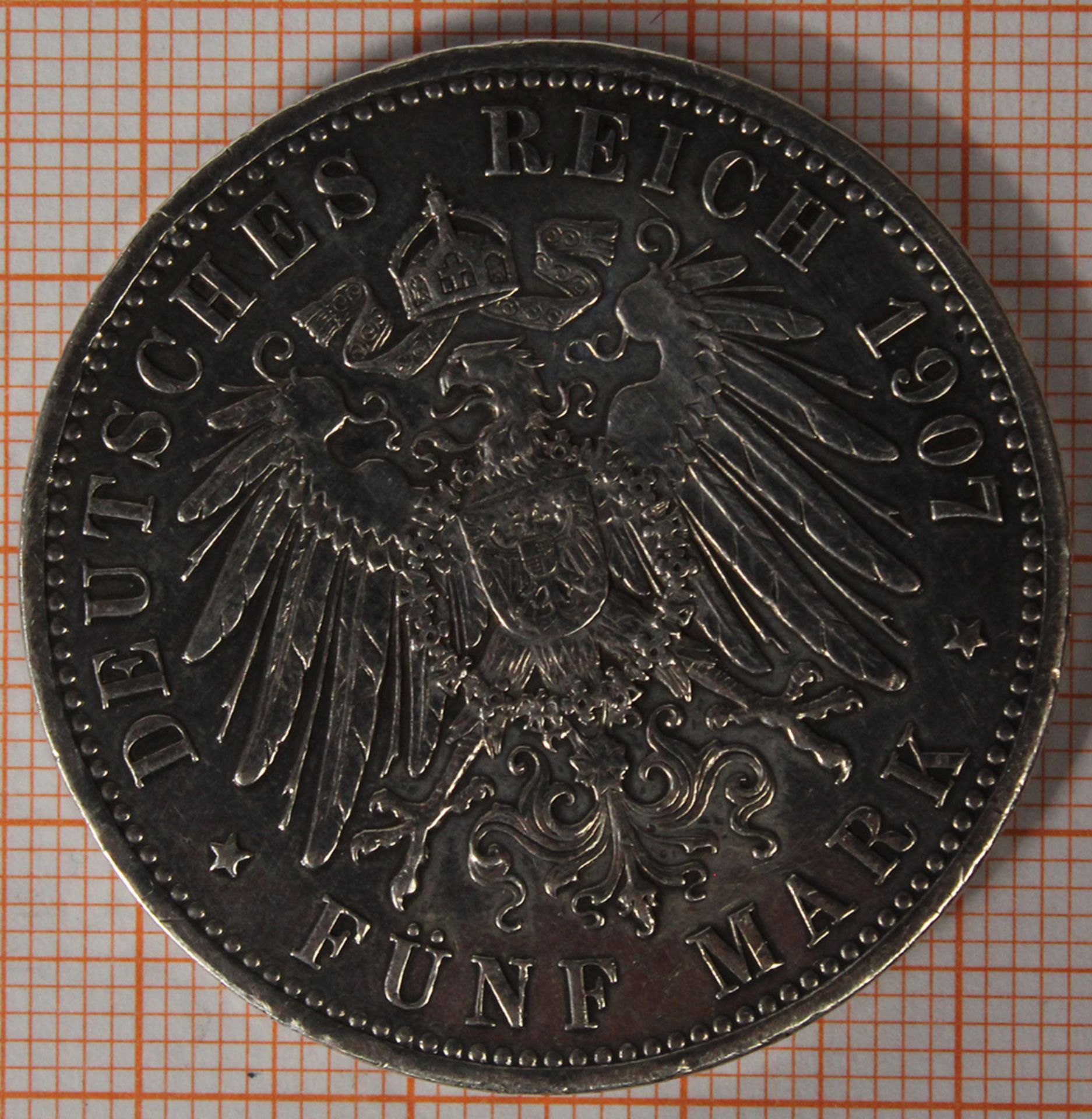 7 Silbermünzen. Deutsches Reich. - Bild 15 aus 20