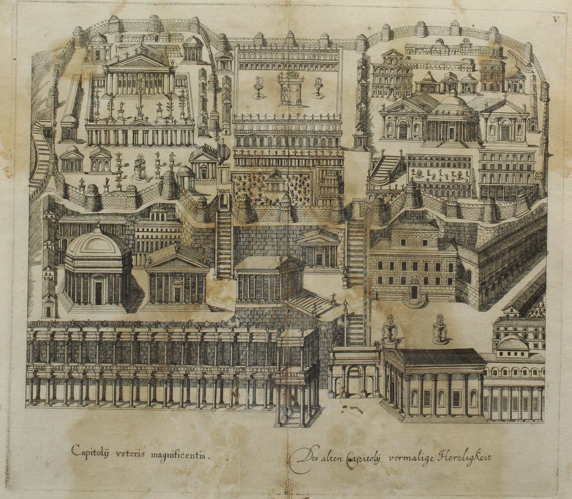 Joachim I VON SANDRART (1606 - 1688). 2 Blatt Rom. - Image 6 of 7