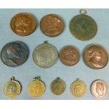 12 Medaillen. 19./20. Jahrhundert.