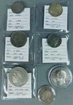 7 badische Münzen des 17. und 18. Jahrhunderts.