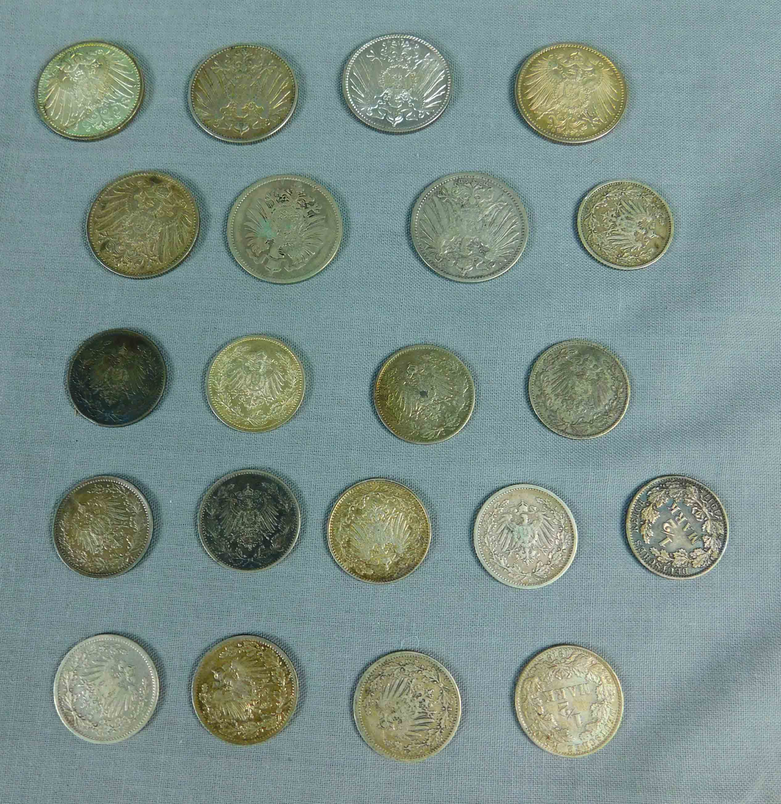 21 Silbermünzen. Deutsches Kaiserreich. - Bild 2 aus 10