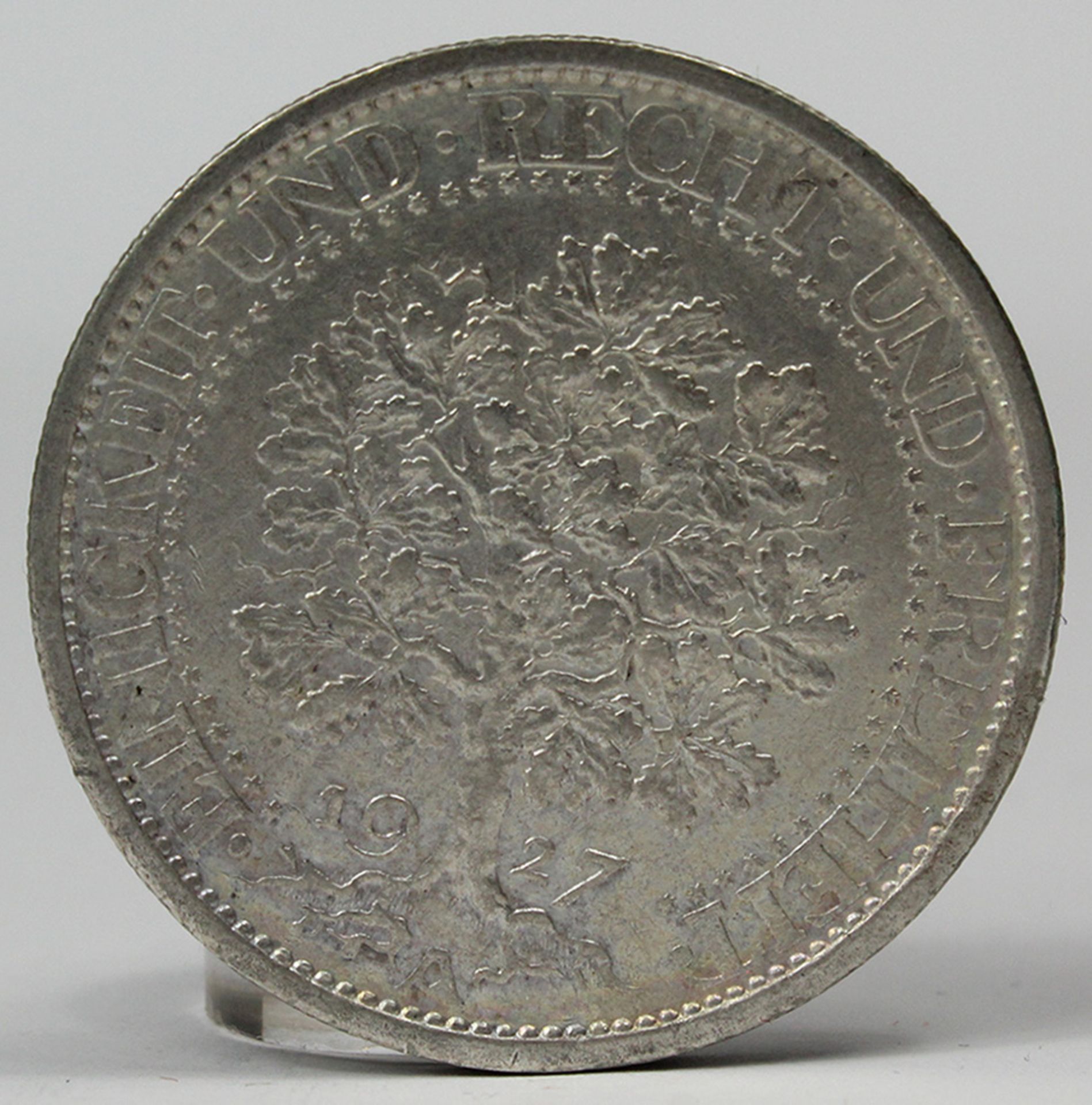 7 Silbermünzen. Deutsches Reich. Weimarer Republik. - Bild 15 aus 19