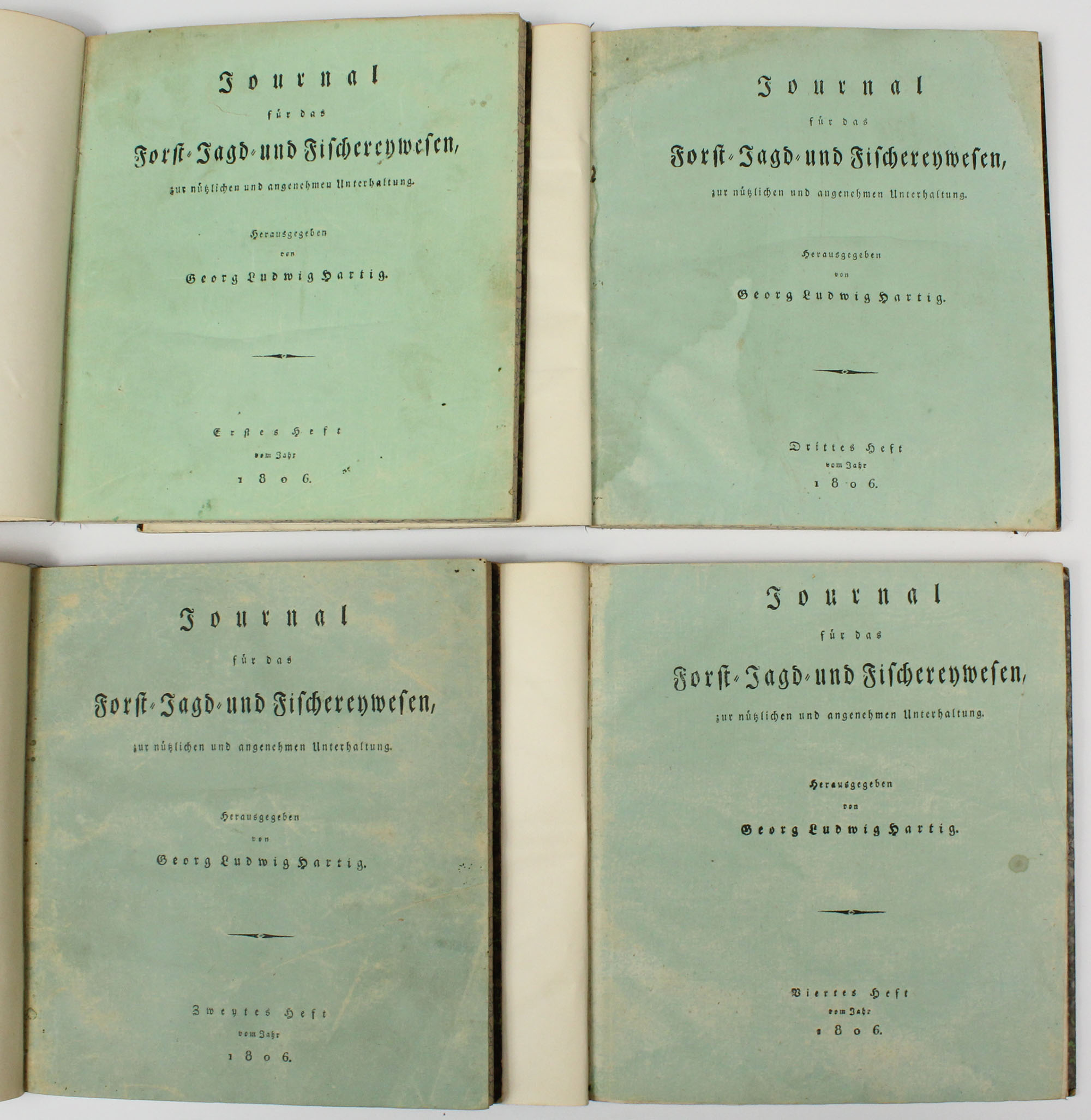 Journal. 4 Bände (Hefte). 1806. - Image 2 of 11